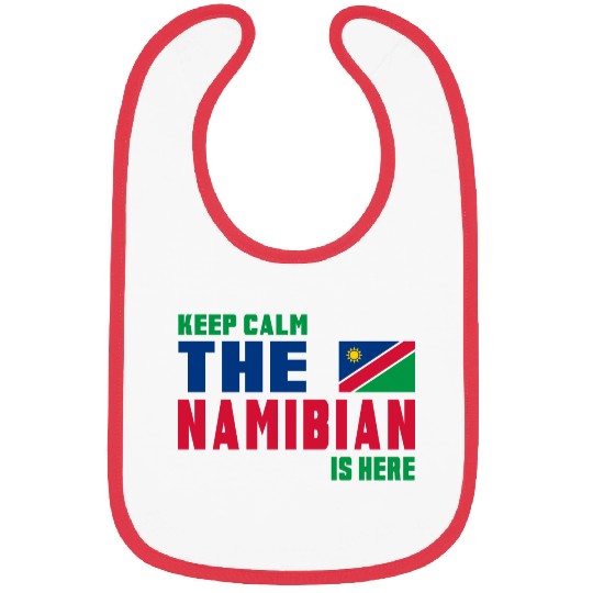 Keep Calm Namibia flag design Bibs