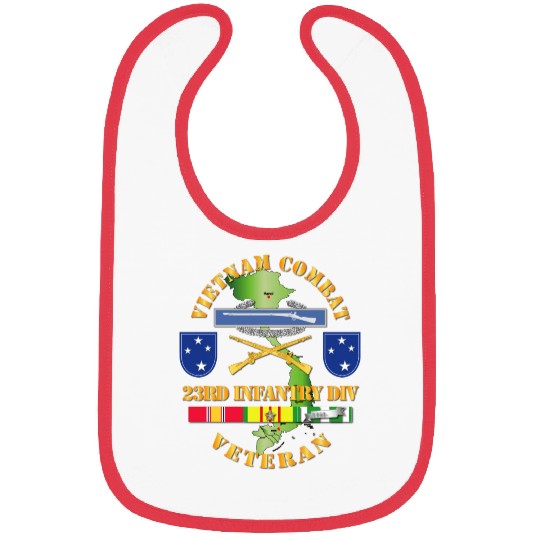 Vietnam Combat Infantry Veteran w 23rd Inf Div SSI Bibs