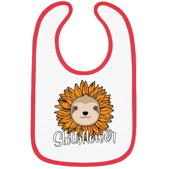 Sloth Flower Bibs
