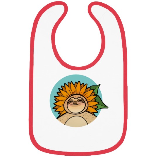 Sloth Flower Bibs