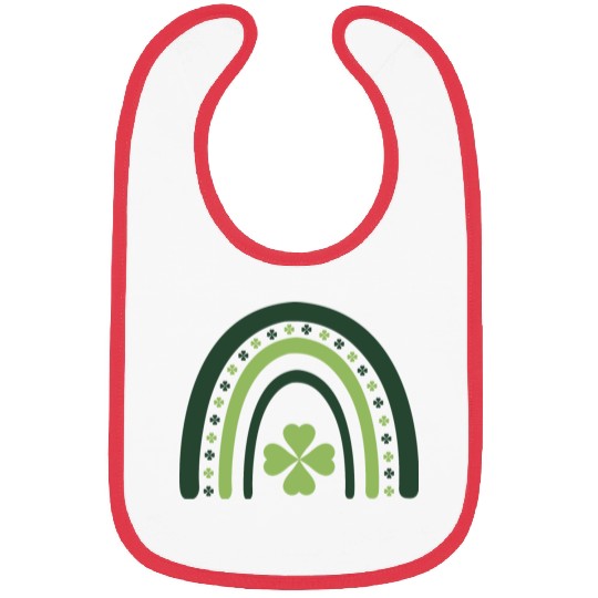 Clover Charm Boho Rainbow Bibs