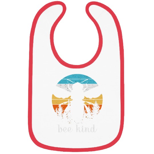 Save the Bees Autumn Sunset Treeline Bee Kind Swea Bibs