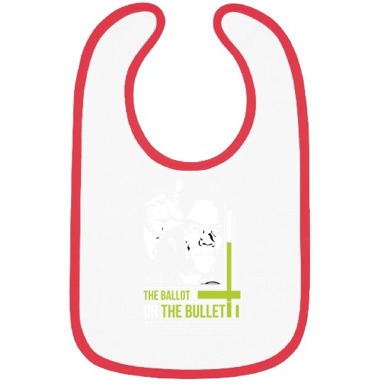 MALCOLM X Education Quote Bibs