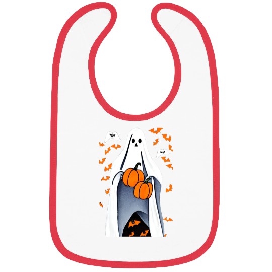 Halloween Ghost Bibs