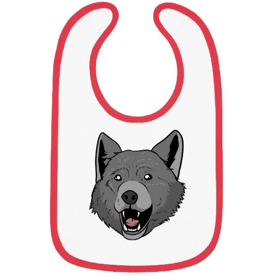 Wolf Head Bibs