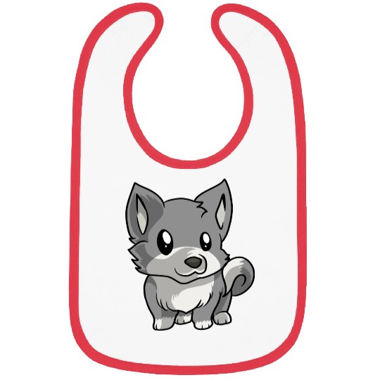 Puppy Wolf Bibs