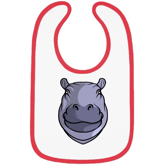 Hippo Head Bibs