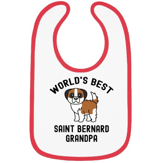 World's Best Saint Bernard Grandpa Bibs
