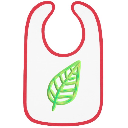 leaf icon nature green thick Bibs