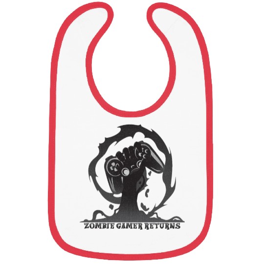 Zombie gamer returns - funny saying Bibs