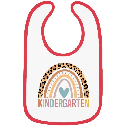 Kindergarten Rainbow Girls Boys Teacher Team Kinde Bibs