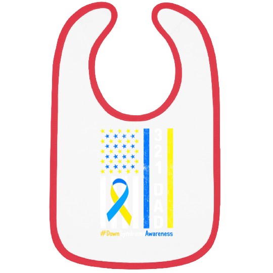 321 Dad Down Syndrome Awareness Bibs