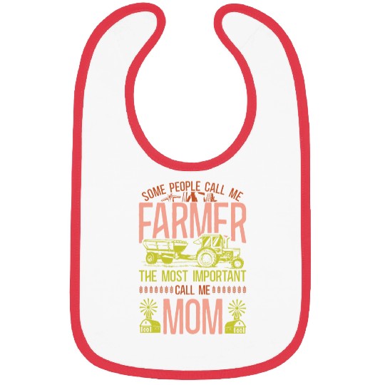 Farming Farmer Mom Mother Tractor Bibs