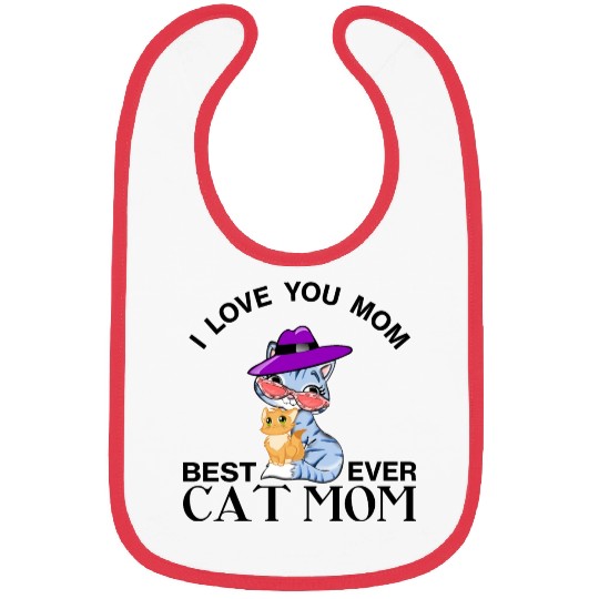 best cat mom ever Bibs