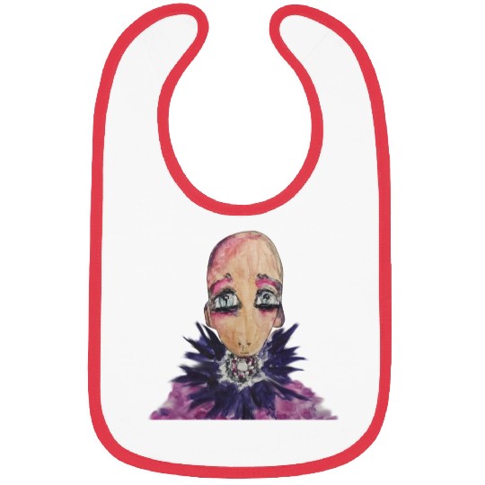 Glamorous baby in violet. Bibs