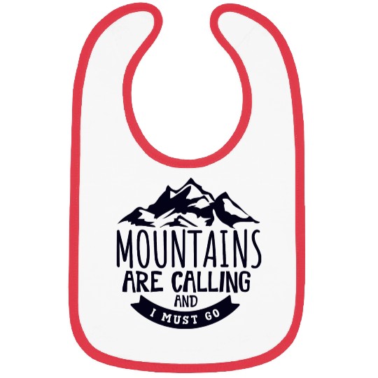 The Mountains Call I Must Go Hiking Mountaineering Bibs