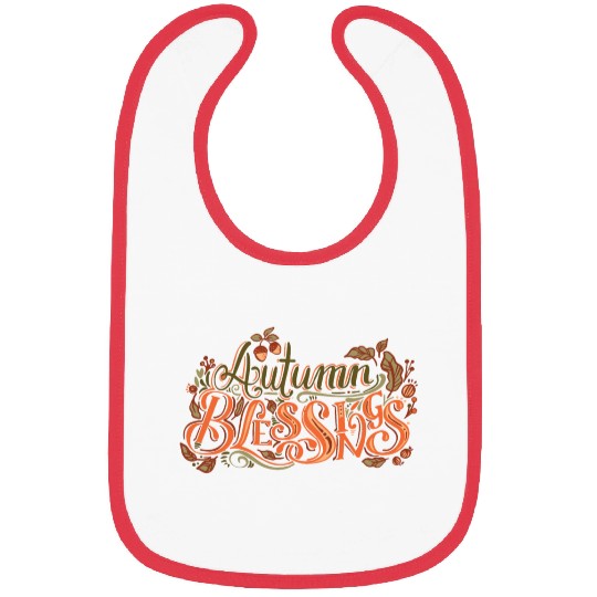 autumn blessings Bibs