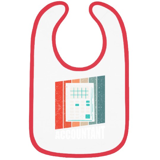 Retro Vintage Accountant Calculator Accounting CPA Bibs
