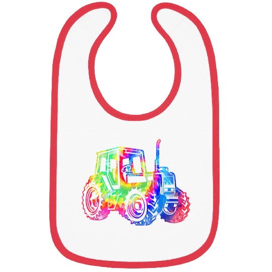 Farming Farmer Tie Dye 80s 90s Bibs