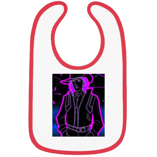 Goth Synthwave Outrun Goth Cowboy Bibs