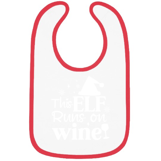 This Elf runs on wine Bibs