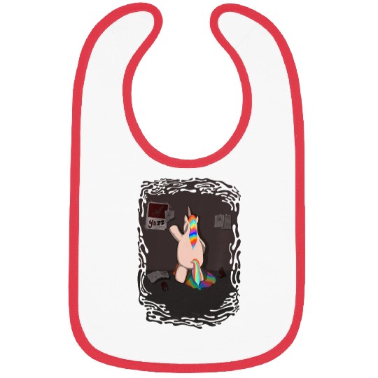 Unicorn taking a leak Bibs