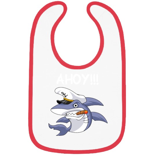 Shark Captain Bibs