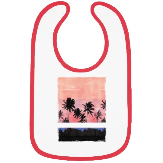 St Lucia Caribbean Vacation Souvenir Palm Tree Bibs