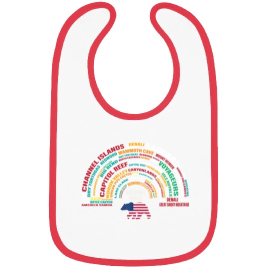 US National Parks, National Park, Denali, Redwood Bibs
