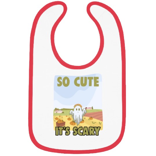 So Cute It's Scary Retro Pumpkin Farm Grost A Bibs