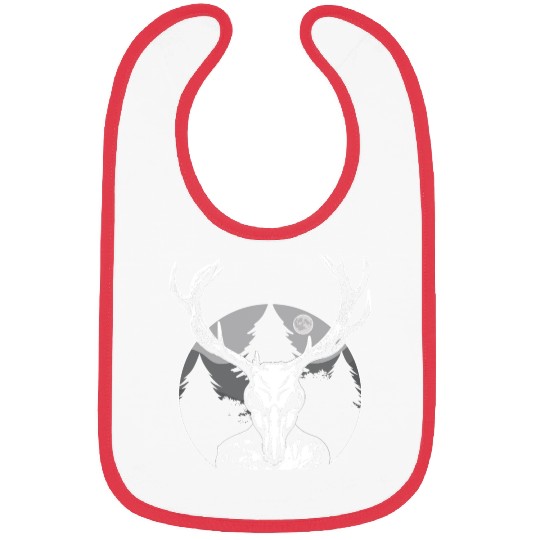 Folk Creature Moon Wendigo Halloween Cryptid Bibs