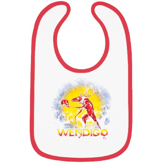 Folk Creature Wendigo Forest Halloween Cryptid Bibs