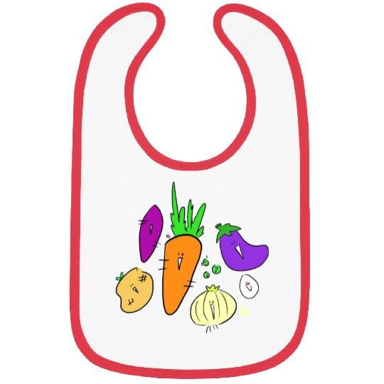 Vegetable friends Bibs