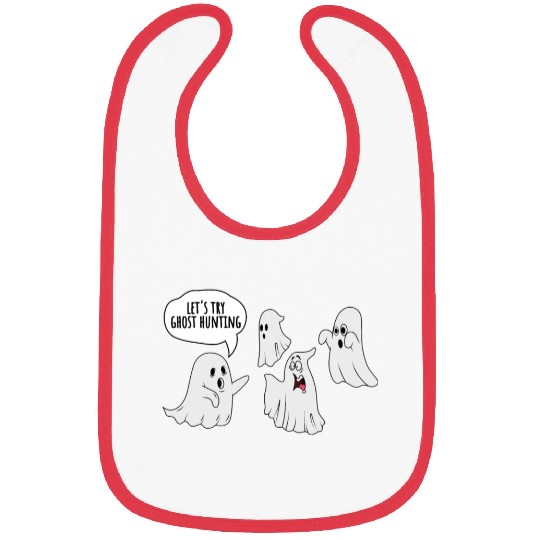 Ghost Hunting Cute Ghosts Spooky Halloween Bibs