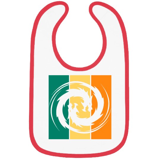 Dragon Ying Yang Bibs