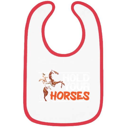Hold Your Horses Western Rodeo Riding Cowboy Bibs