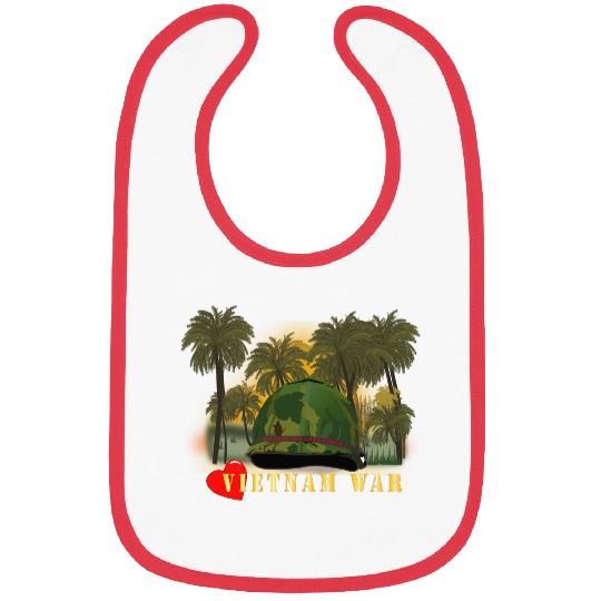Vietnam Era Helmet Cover - MELOVEYOULONGTIME GI w Bibs