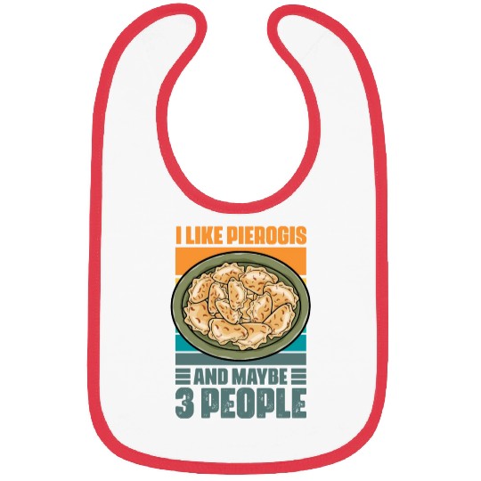 Retro Vintage Polish Cuisine Humor For Pierogi Bibs
