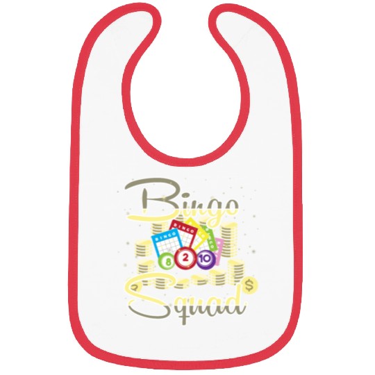Bingo Card Game Bingo Squad For Women Bibs