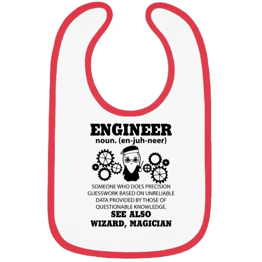 Engineer Who Does Precision Guesswork Base Bibs