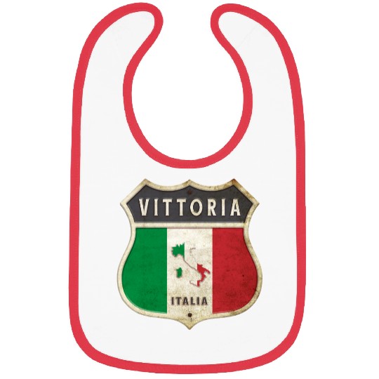 Vittoria Italy coat of arms flags design Bibs