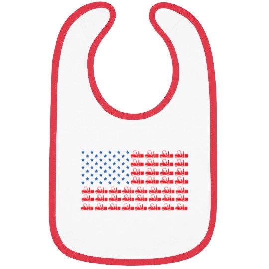 USA Flag Forklift Design American Forklift Bibs