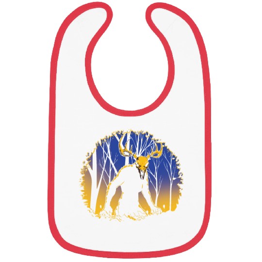 Wendigo Folk Creature Forest Cryptid Halloween Bibs