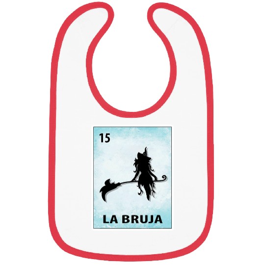 La Bruja Mexican Witch Cards Halloween Bibs