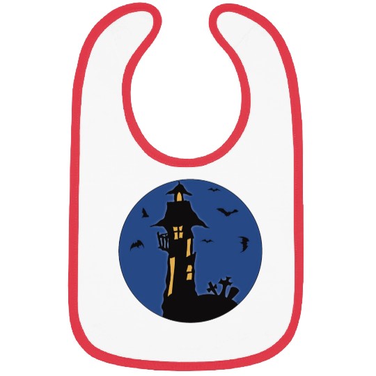Halloween Haunted House Bibs