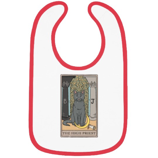 Cat High Priest Tarot Card Design for a Tarot Car Bibs
