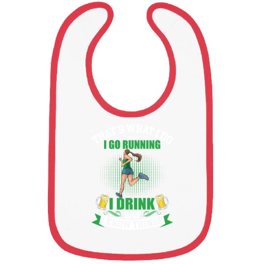 I Go Running Funny Beer Bibs