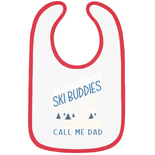 Skiing Dad Skier Father Gift Bibs