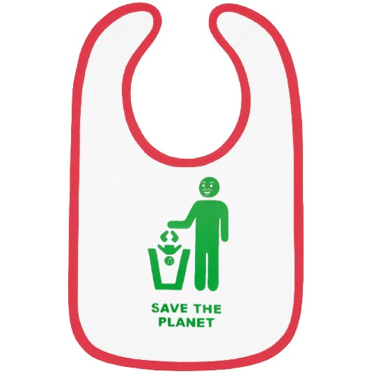 save the planet Bibs