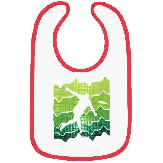 Disc Golfer Graphic Flying Disc Golf Bibs